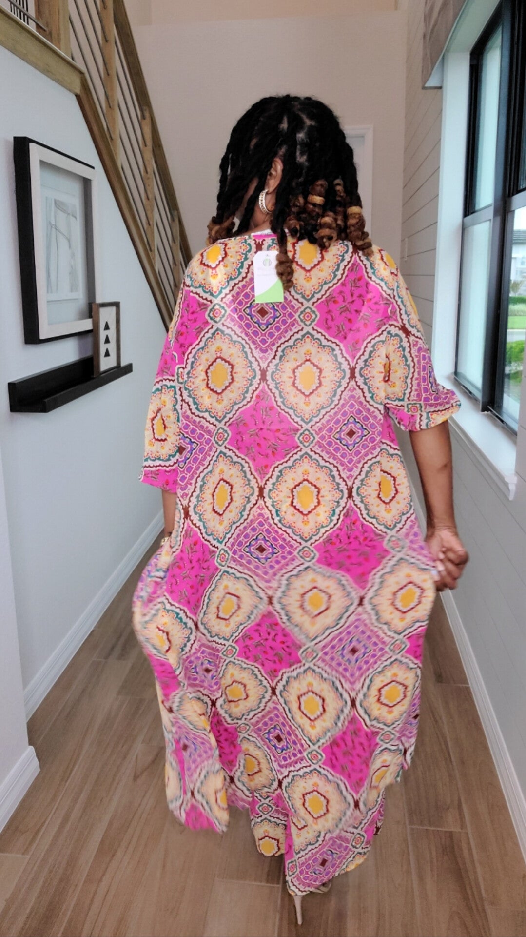 Island Hopping Kimono Pant Set- Flowy Kimono Smock & Wide Leg Pants Two-Piece