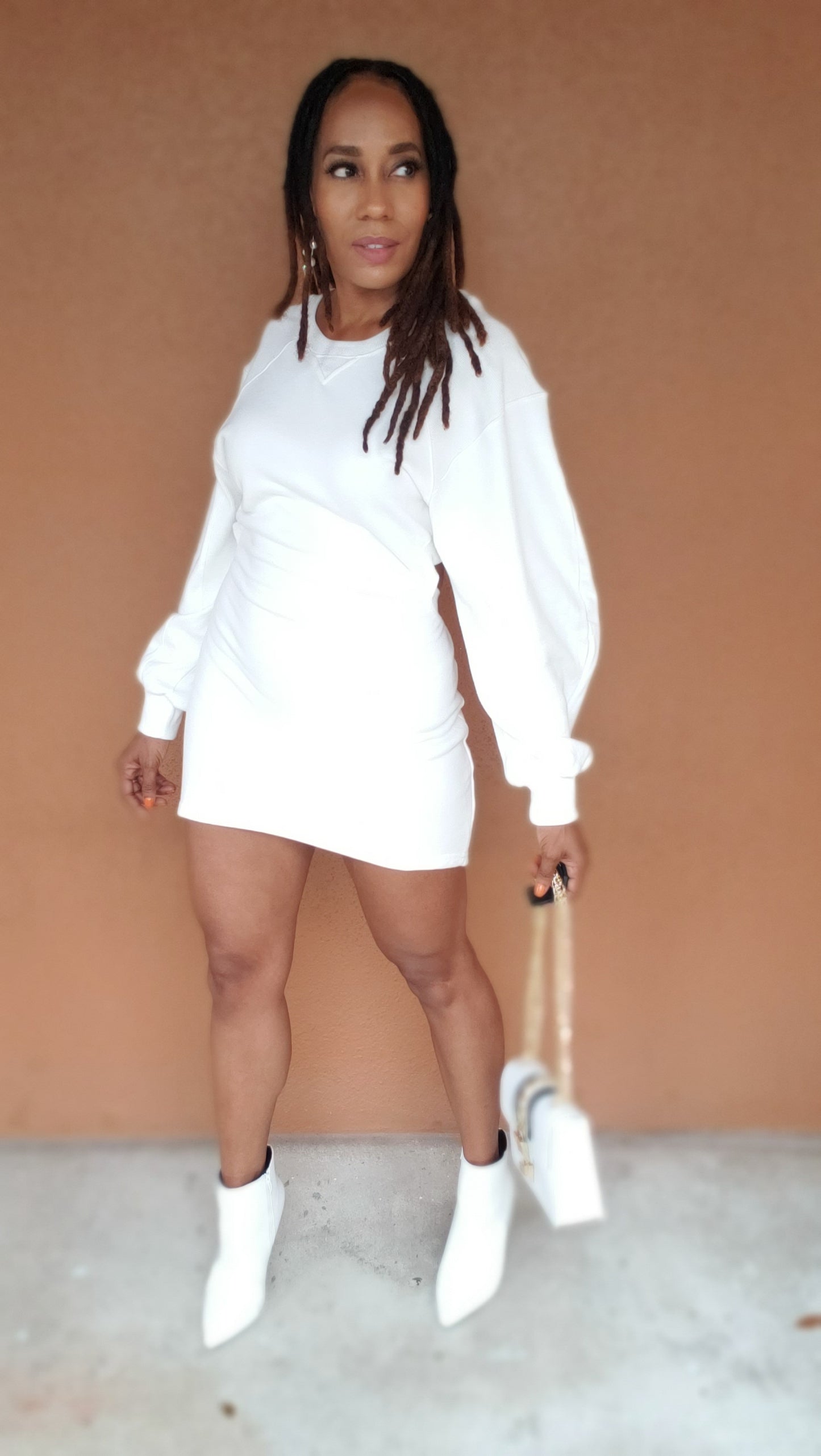 Always Ready Sweater Dress | Lighter Version | White