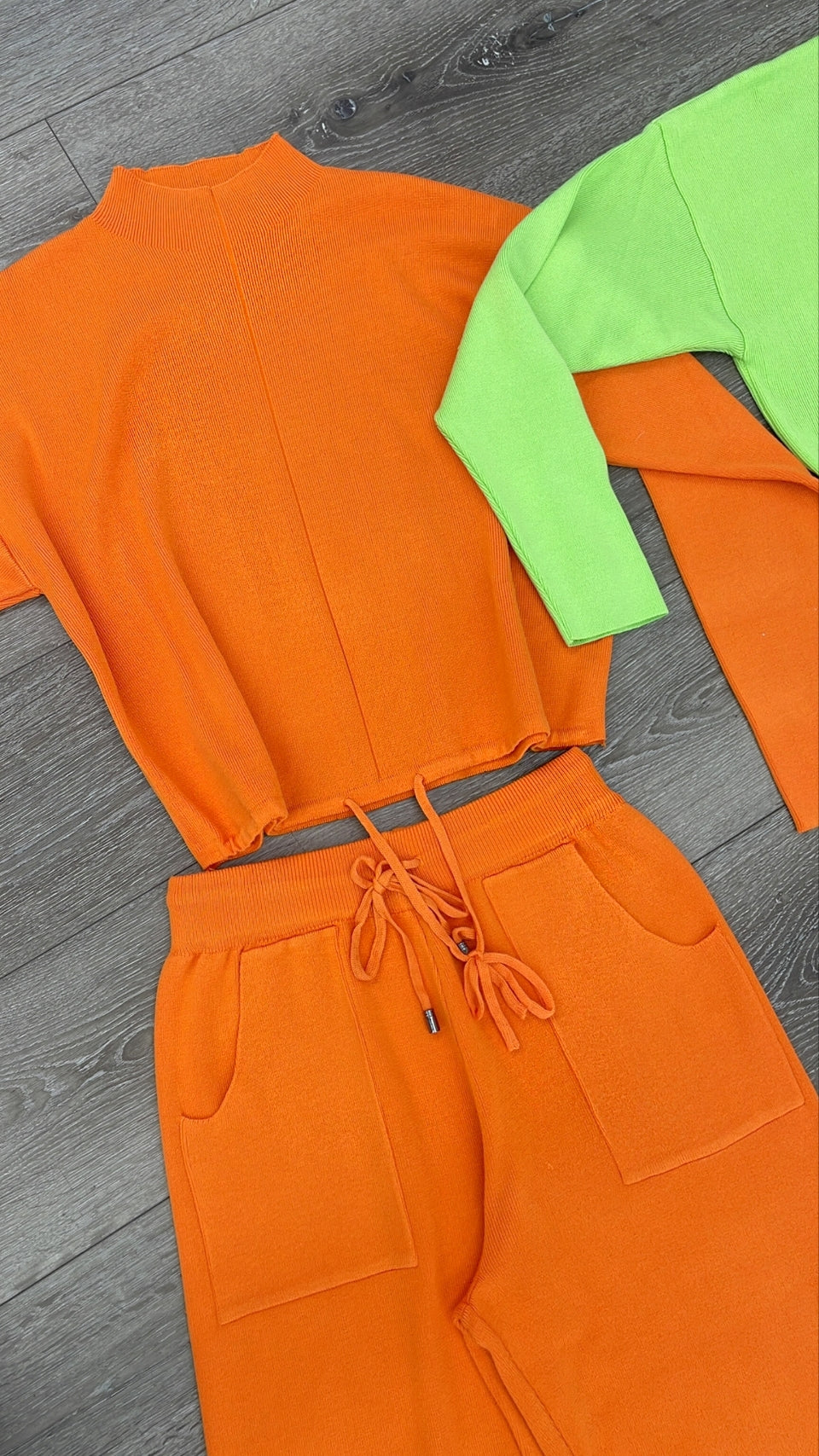 Level Up Cashmere Jogger Set | Orange
