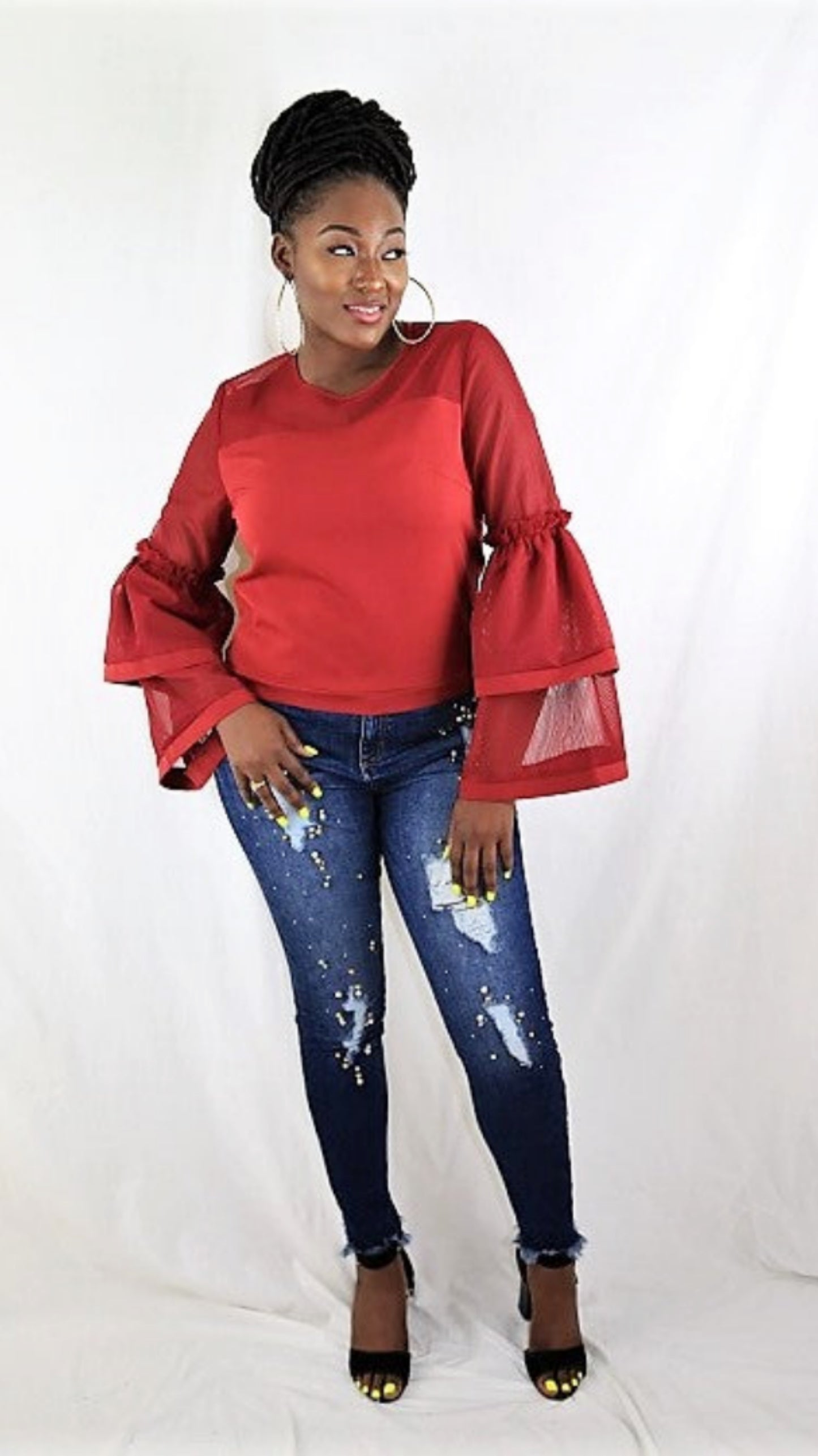 Bell Bottoms on my Wrist Blouse