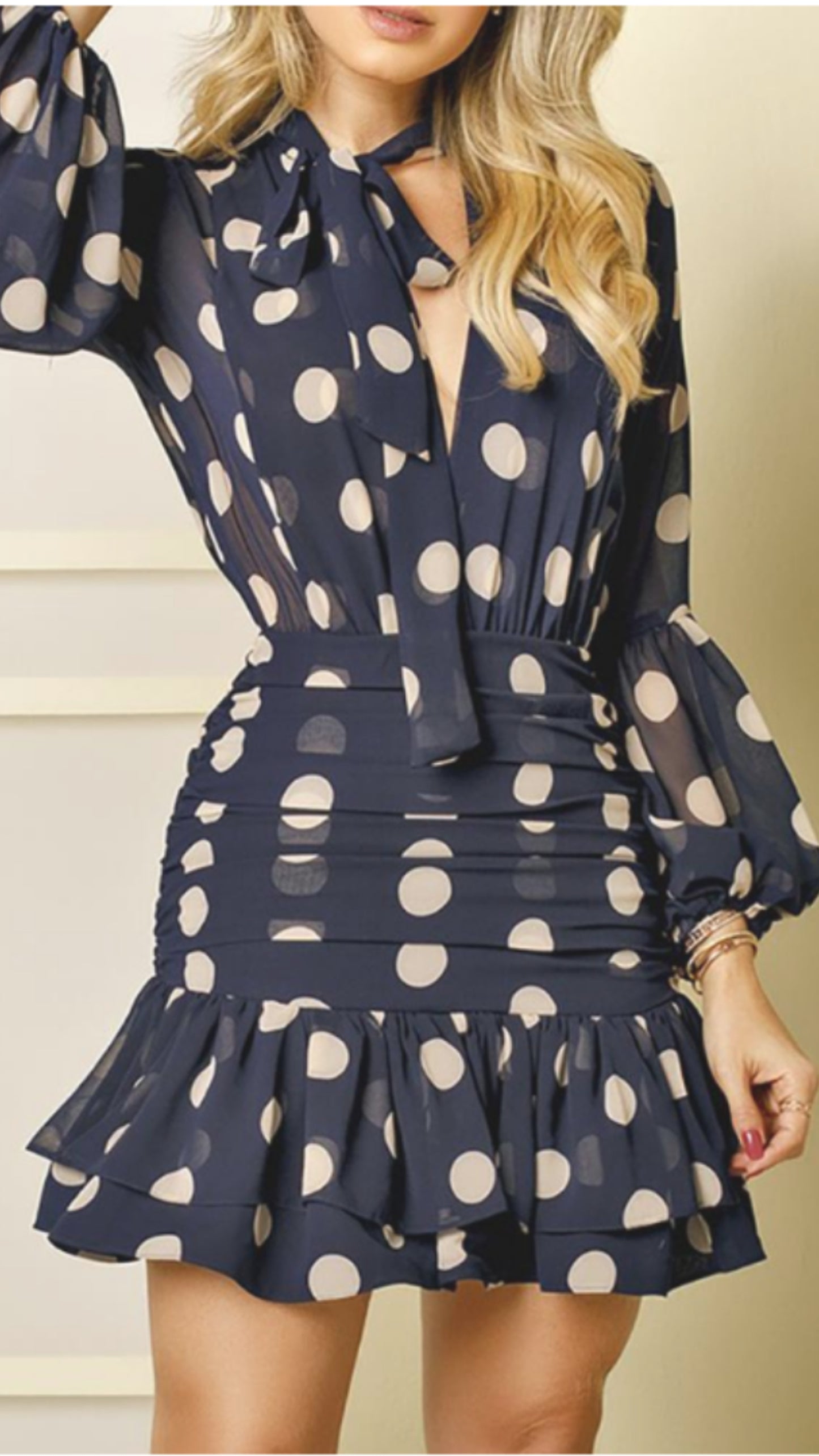 Poke Me Dots Dress | Blue