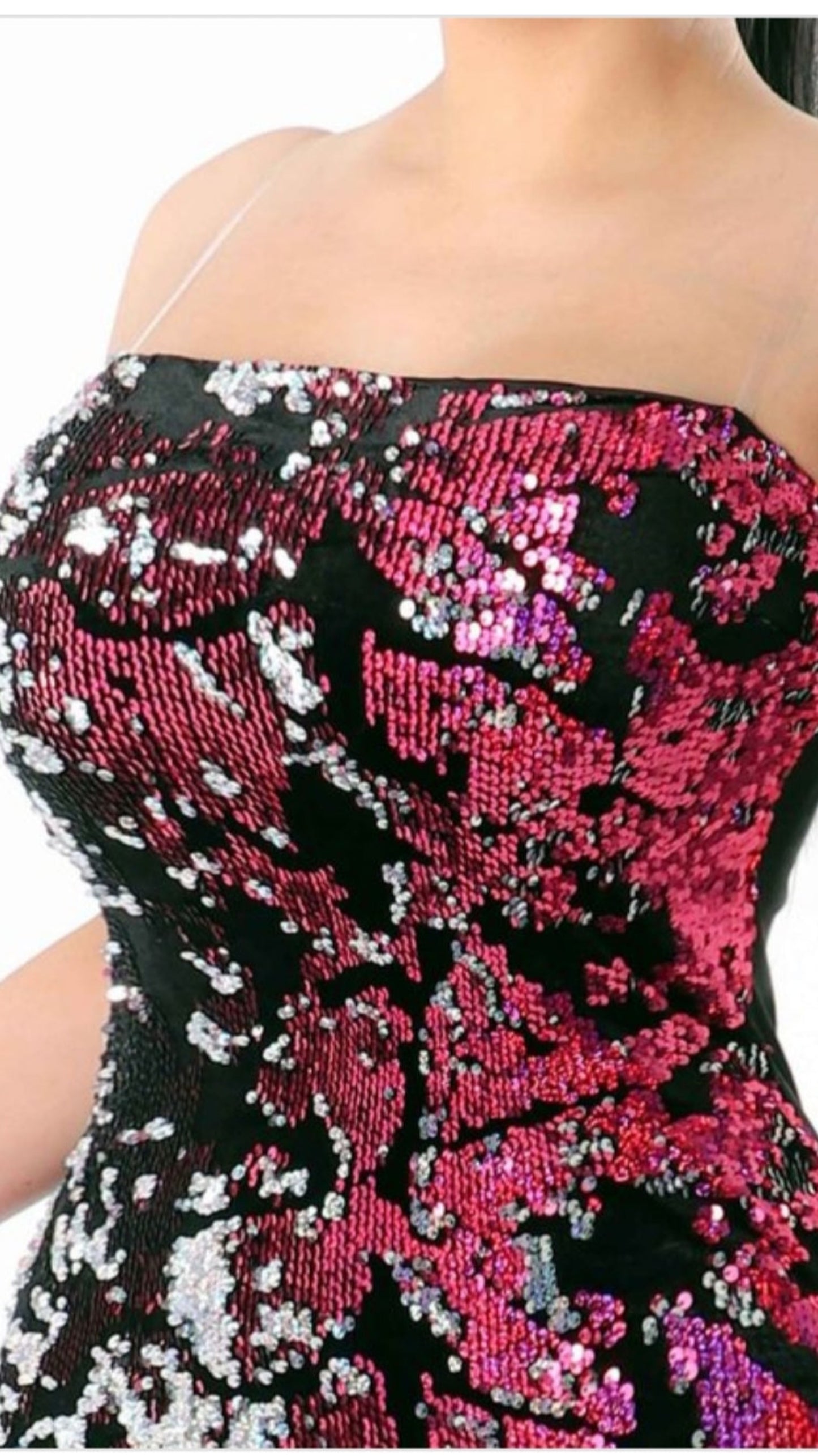 Turn It Up Plus Size Sequins Dress