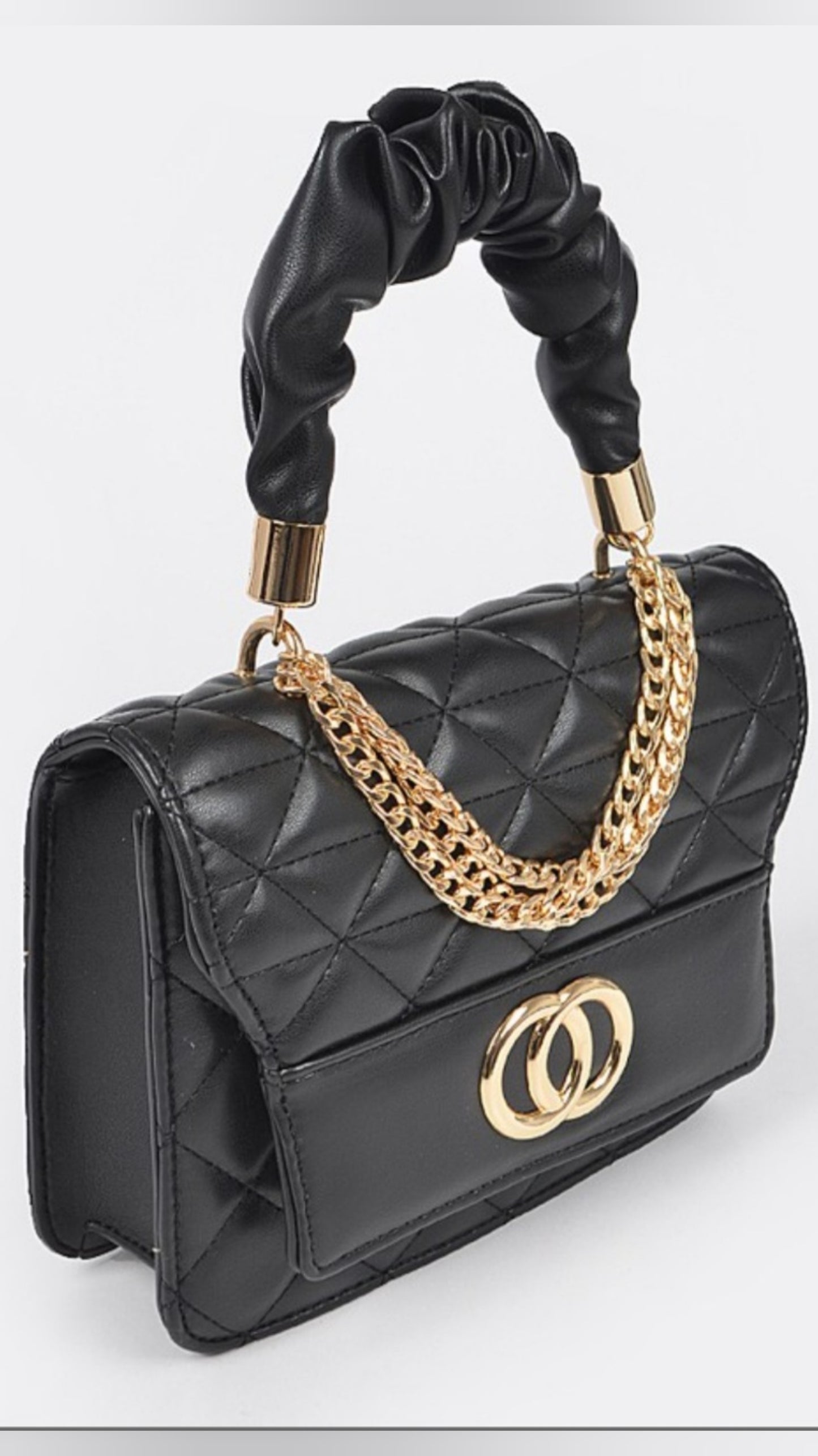 Quilted Top Handle Bag