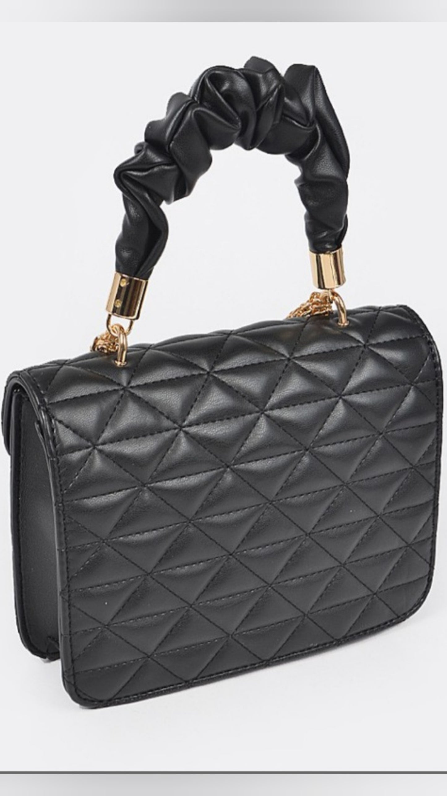 Quilted Top Handle Bag