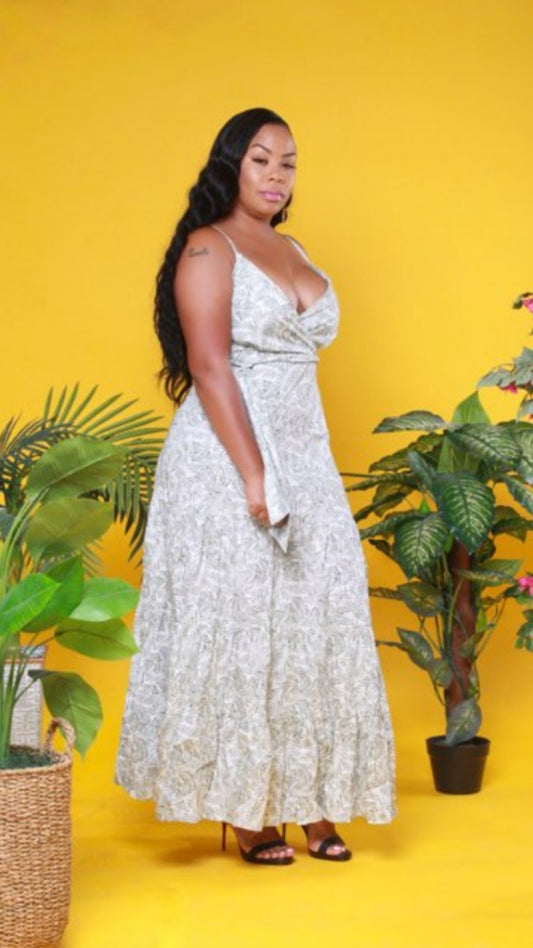 Sunday Special Floral Maxi | Green