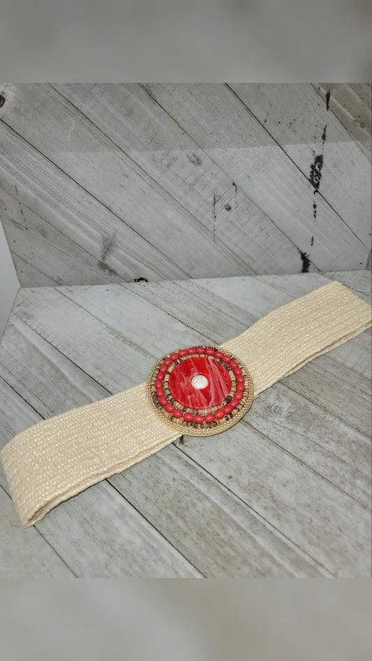 Azteca Straw Belt